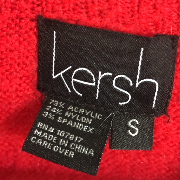 Never been worn red cowl neck sweater - Picture 2 of 2